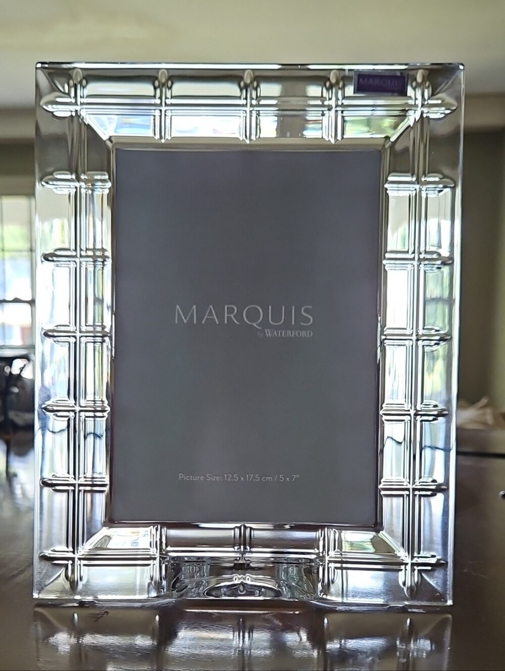 Marquis by Waterford Crosby Crystal 5x7 Picture Frame - Retired Pattern NIB